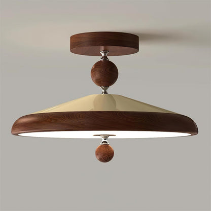 Belano Wooden Frame Round Ceiling Light