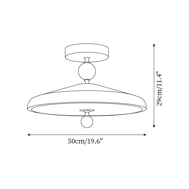 Belano Wooden Frame Round Ceiling Light