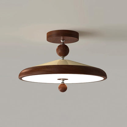 Belano Wooden Frame Round Ceiling Light