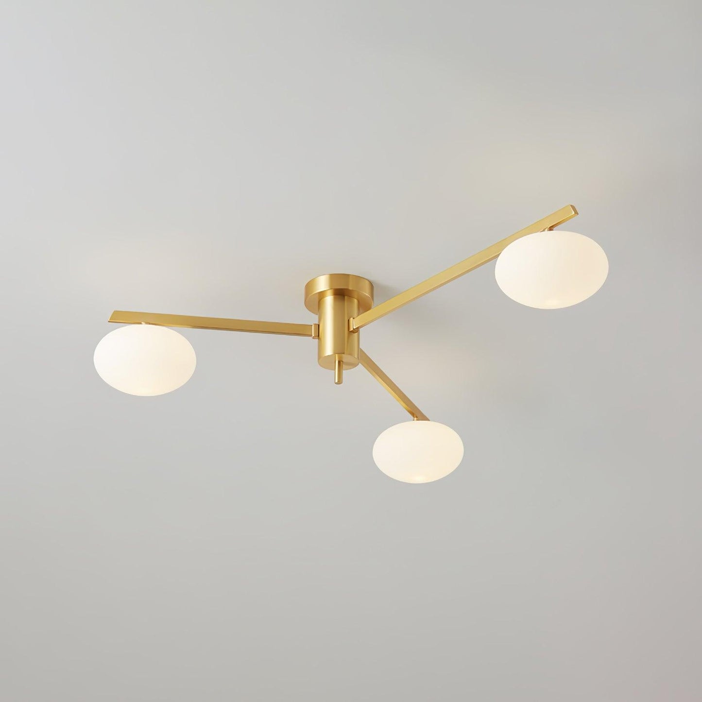 Jania Modern Glass Black Ceiling Light
