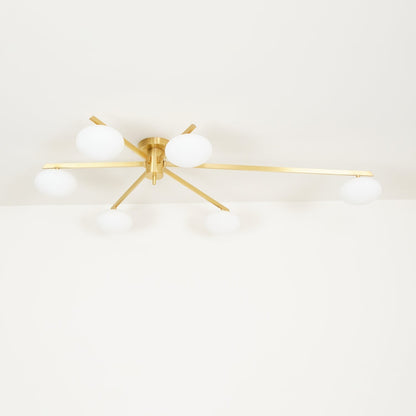Jania Modern Glass Black Ceiling Light