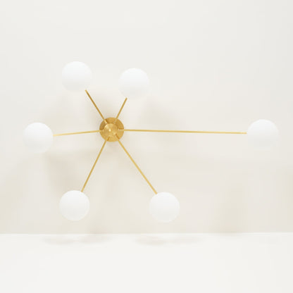 Jania Modern Glass Black Ceiling Light