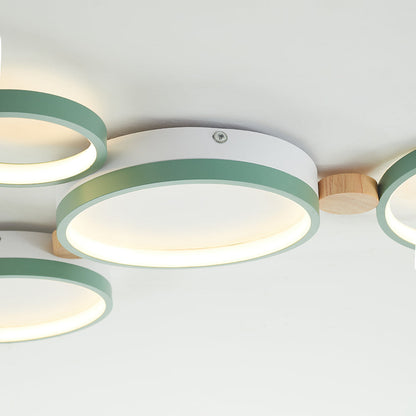 Arisha Round Flush Mount Ceiling Light 3 Colour 3/4/5/6/7 Heads