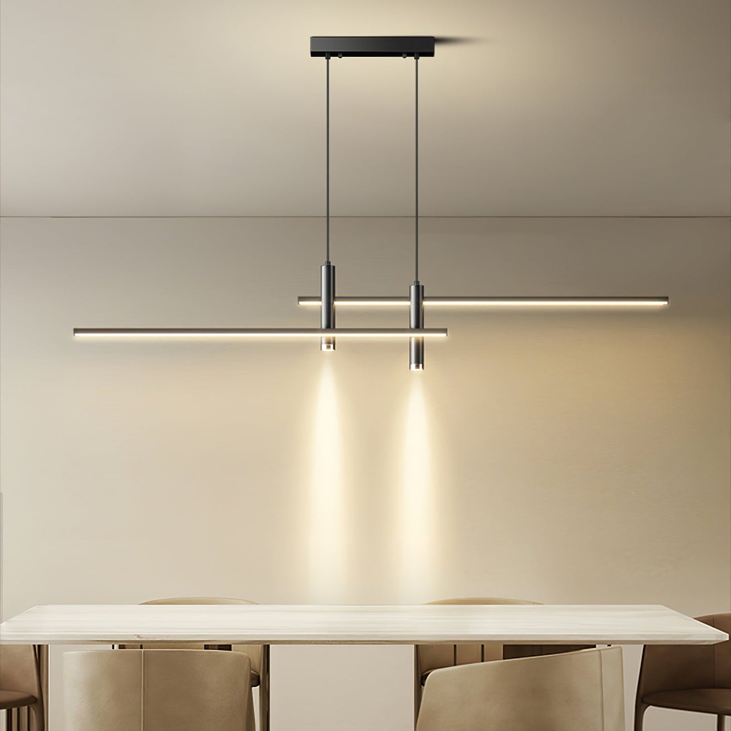 Prym Pendant Light Modern Linear Dining Room