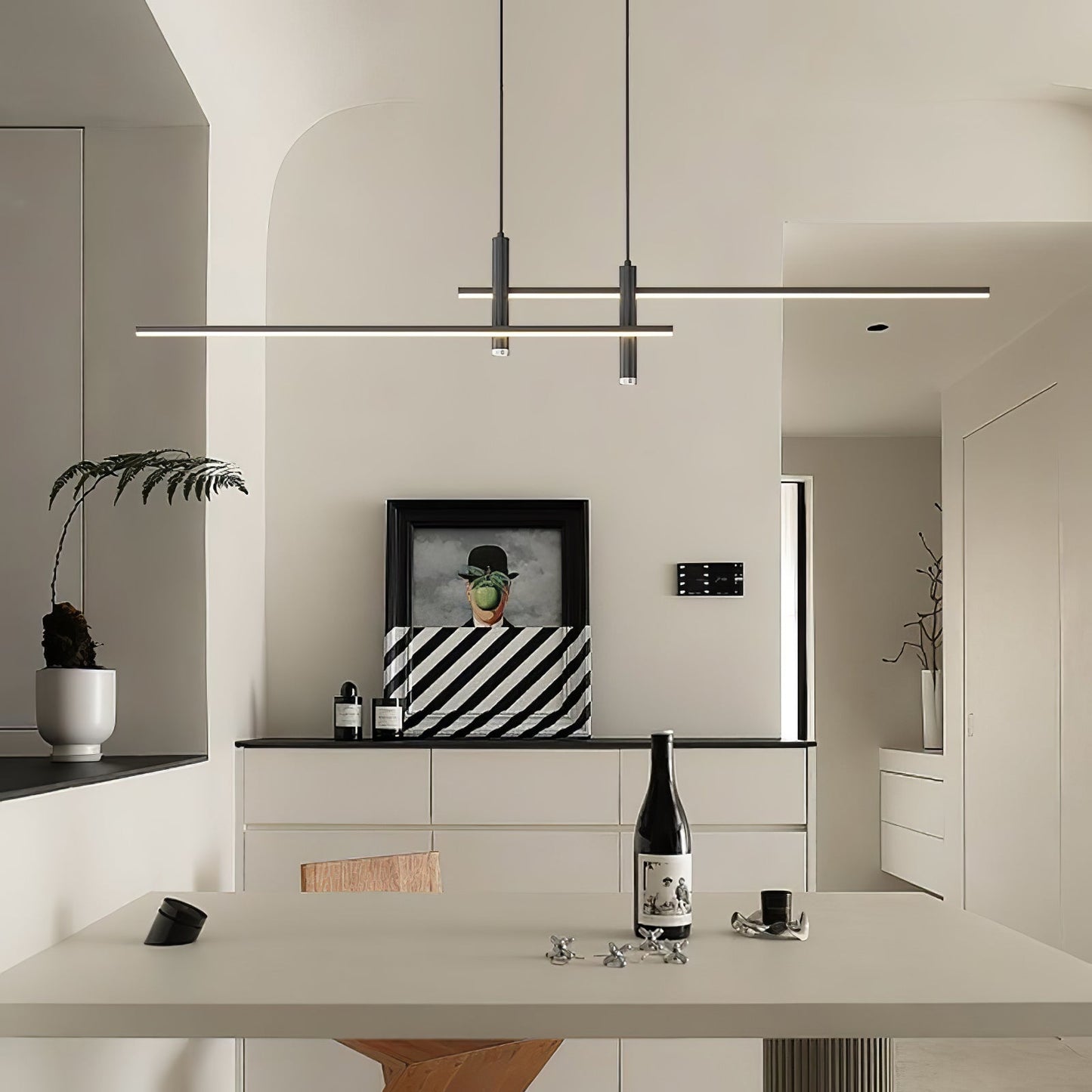 Prym Pendant Light Modern Linear Dining Room