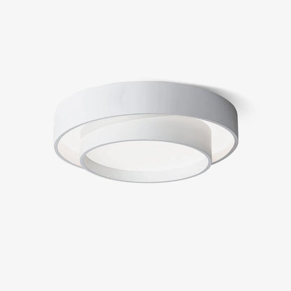 Orina Ceiling Lamp Double Ring Gray&Black&White Cylinder shape