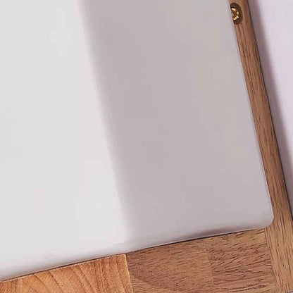 Minimalist Wood Rectangle Wall Lamp for Bedside