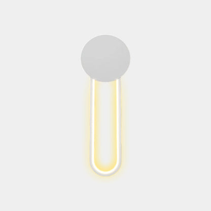 Oval Wall Lamp Aluminum LED, Black / White