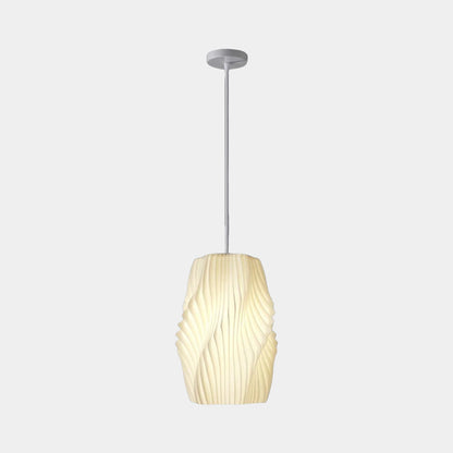 Pendant Light Nordic 3D Printed Pleated Acrylic Small Indoor, White