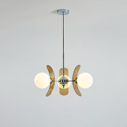 Ulano Chandelier Brown &Orange