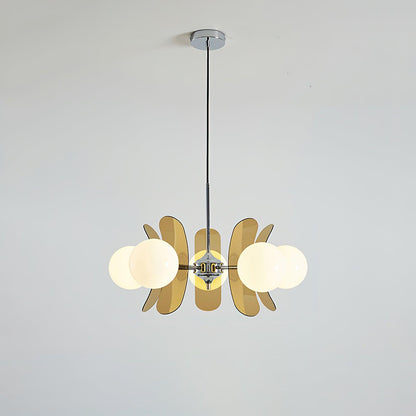 Ulano Chandelier Brown &Orange
