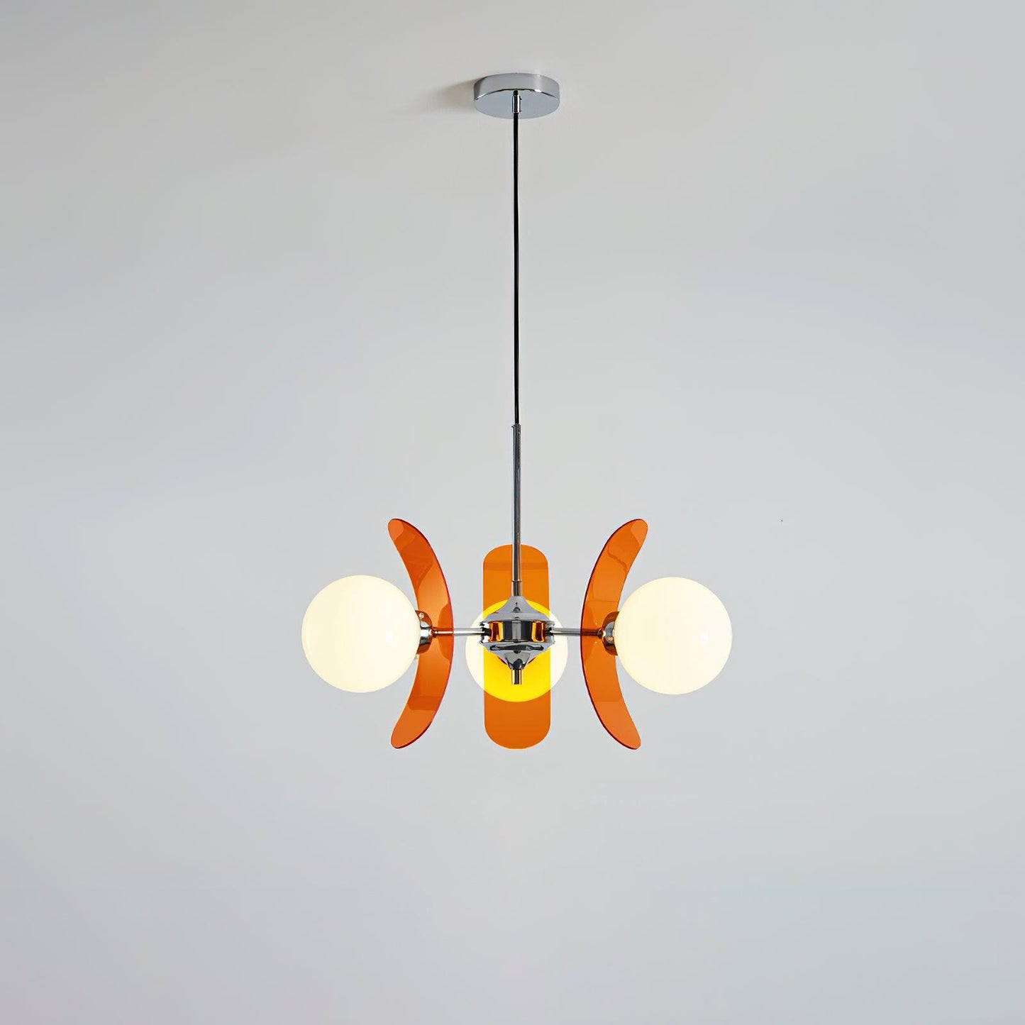Ulano Chandelier Brown &Orange