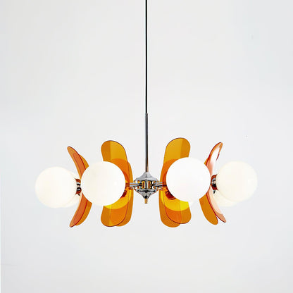 Ulano Chandelier Brown &Orange