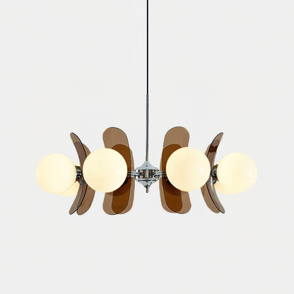 Ulano Chandelier Brown &Orange