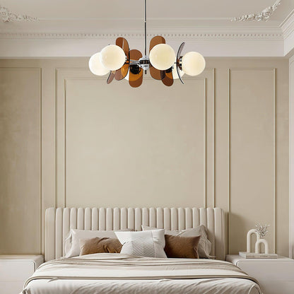 Ulano Chandelier Brown &Orange