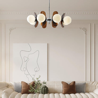 Ulano Chandelier Brown &Orange