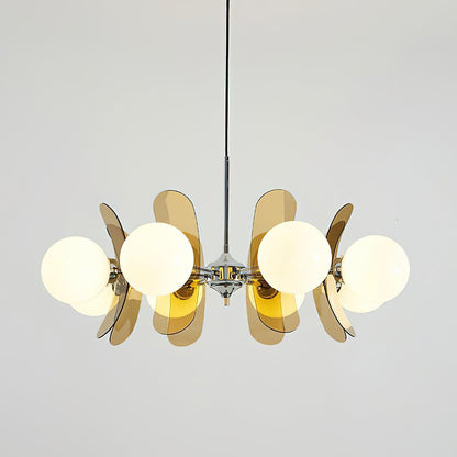 Ulano Chandelier Brown &Orange