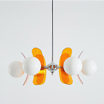 Ulano Chandelier Brown &Orange