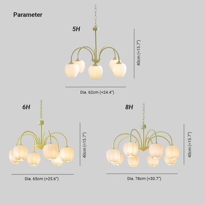 Tulip Fresh Chandeliers Glass