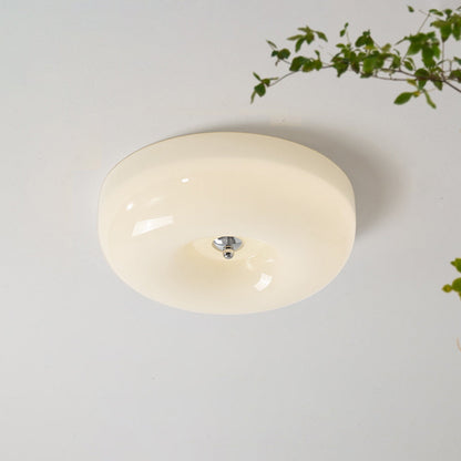 Candy Ceiling Light Cream Glass
