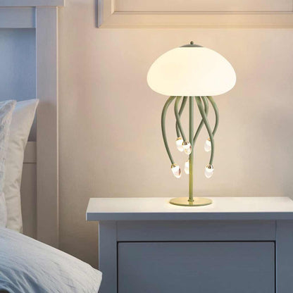Table Lamp Creative Jellyfish LED, Green / Beige