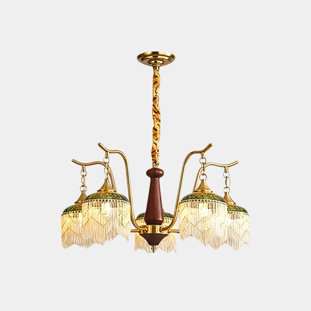 Tassel Chandelier French Branch Multi-Light