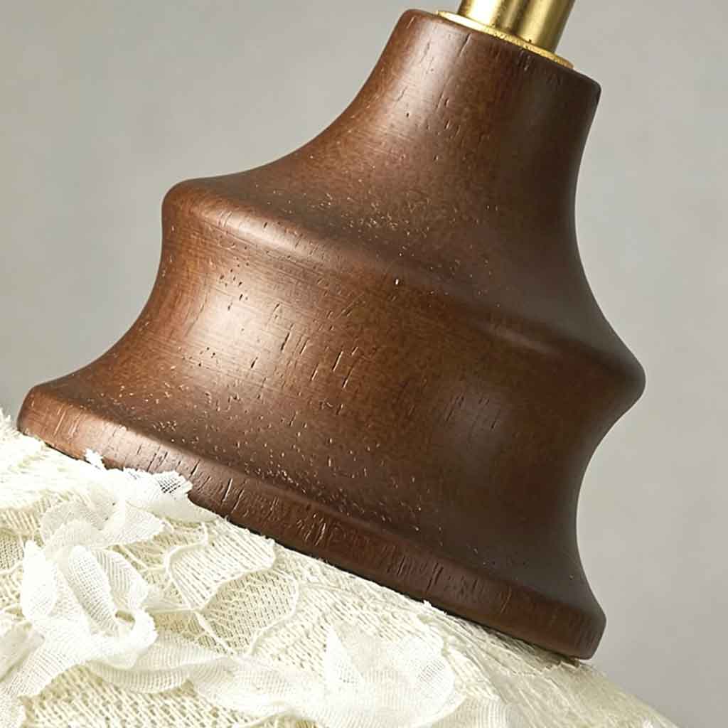 Tassel Pendant Light Scalloped Fabric Shade