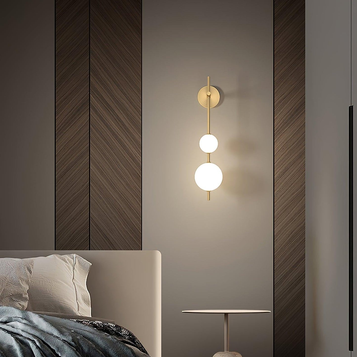 Cerin Vertical Globe Wall Lamp