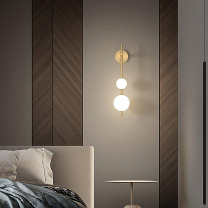 Cerin Vertical Globe Wall Lamp