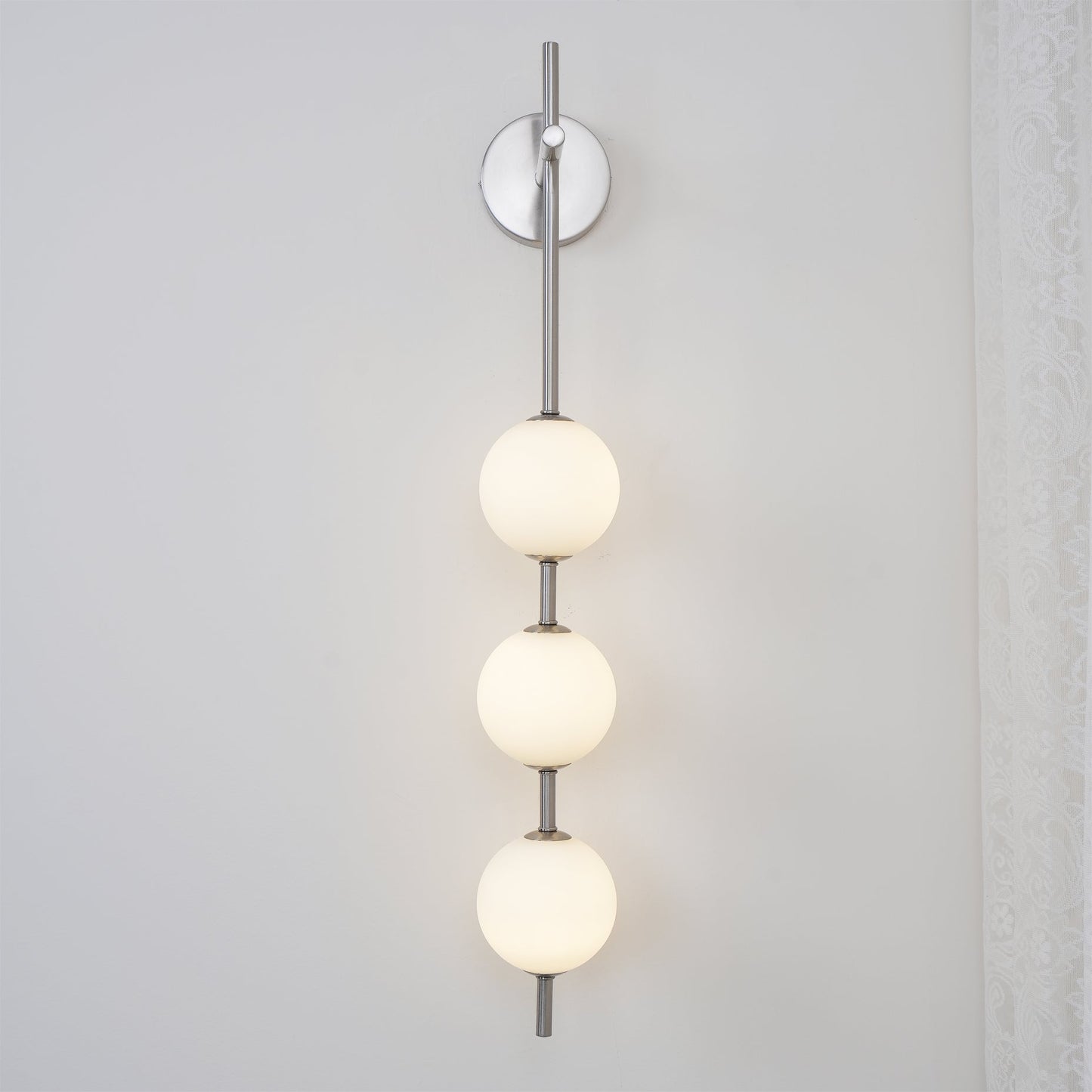 Cerin Vertical Globe Wall Lamp