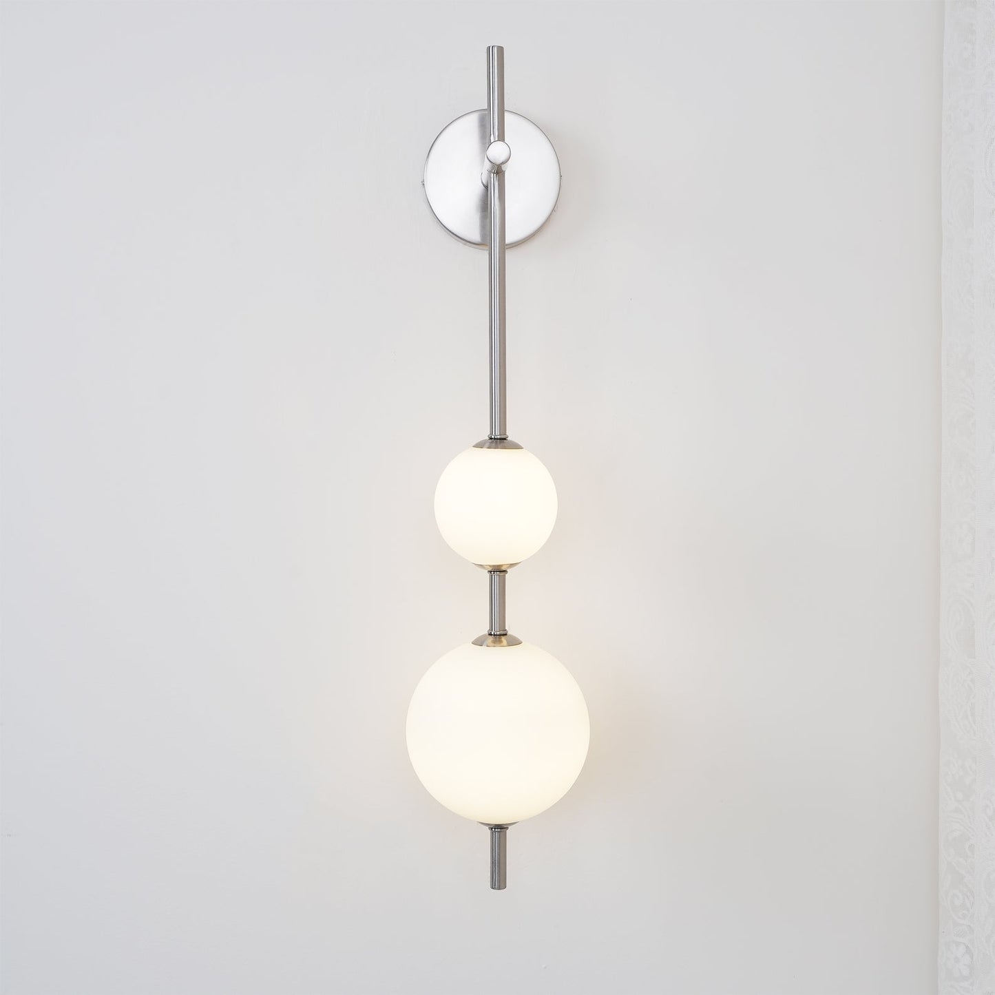 Cerin Vertical Globe Wall Lamp