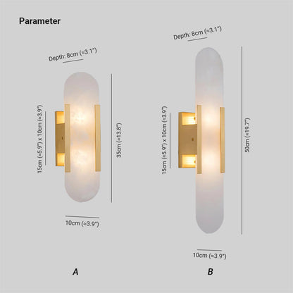 Veo Luxury Alabaster Wall Lamp