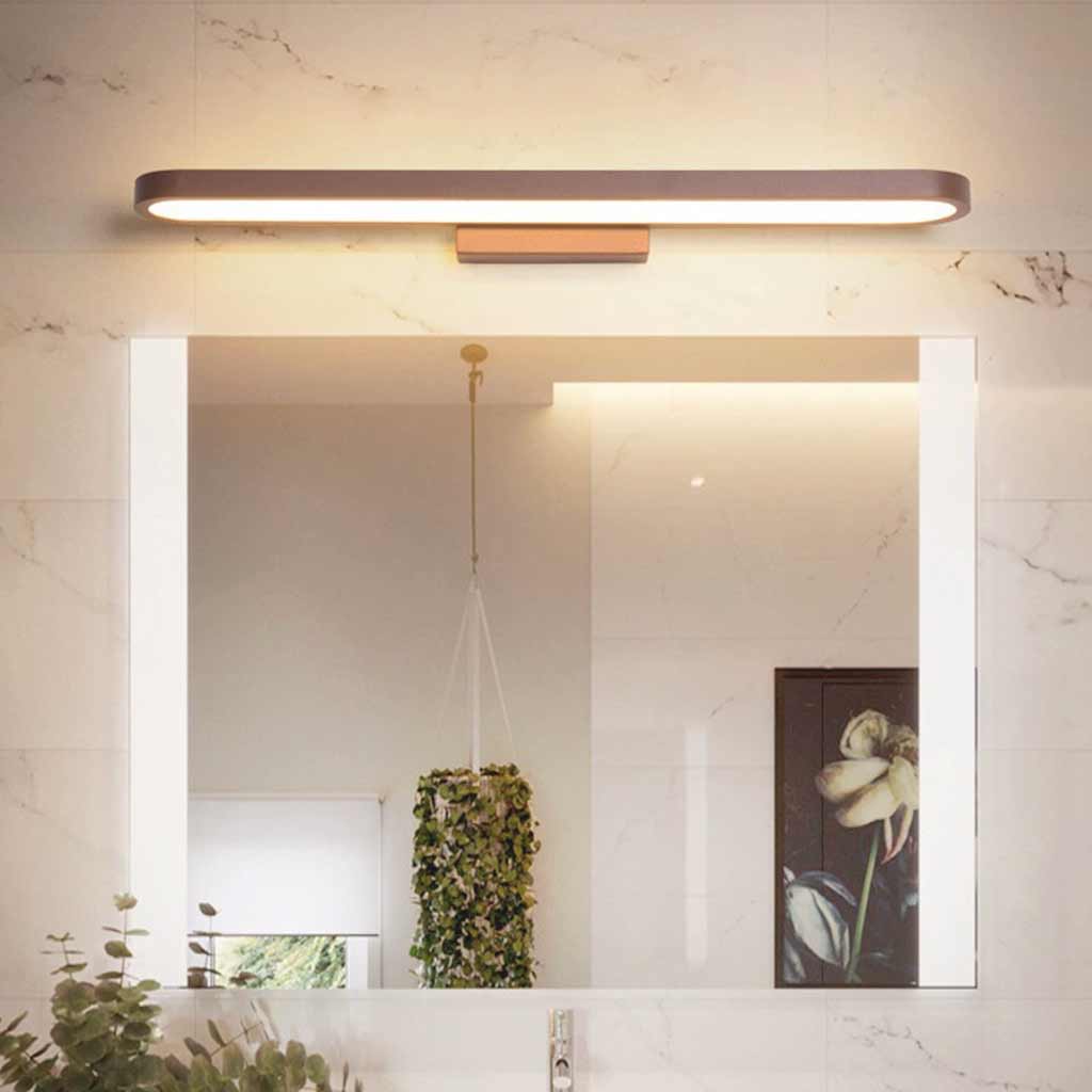 Wall Sconce Bathroom Vanity Lamp Minimalist Linear Oval LED