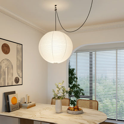 Sylin Pendant Swag Light Mulberry Silk