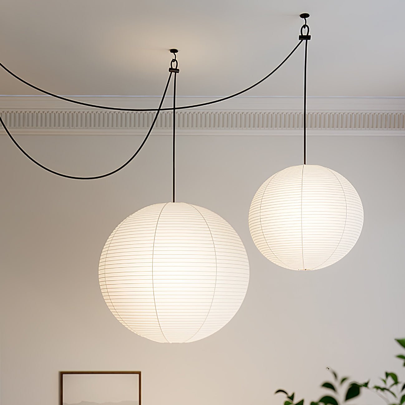 Sylin Pendant Swag Light Mulberry Silk