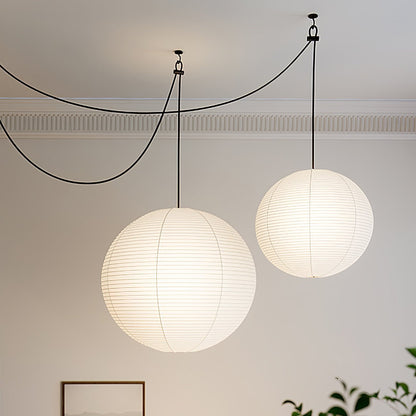 Sylin Pendant Swag Light Mulberry Silk
