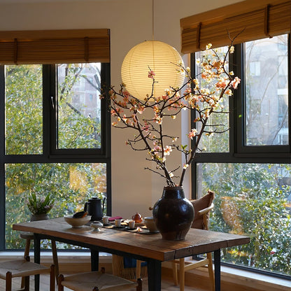 Sylin Pendant Swag Light Mulberry Silk