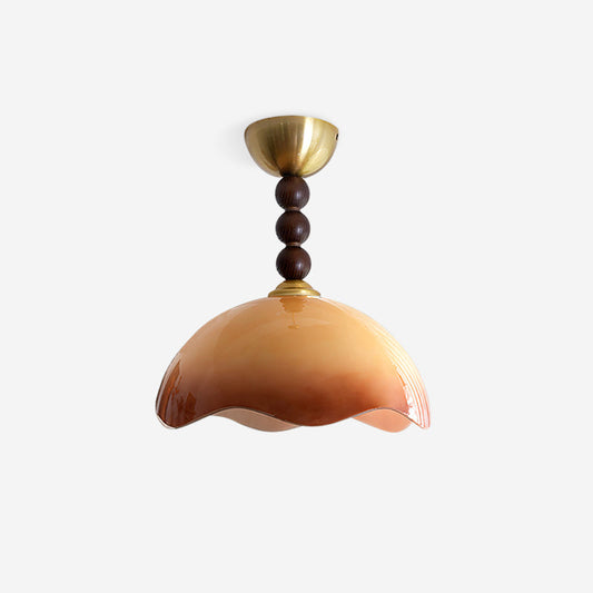Amberis Vintage Amber Glass Ceiling Light