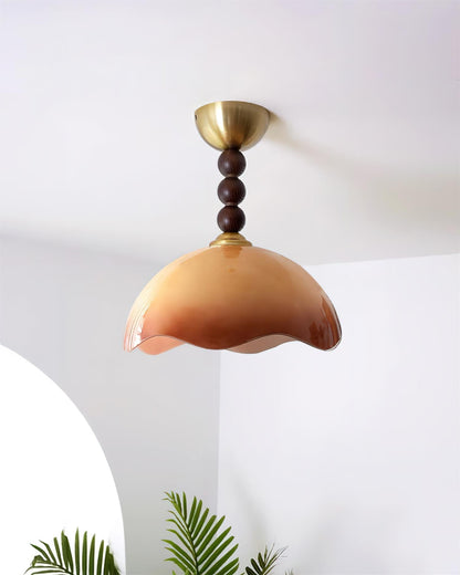 Amberis Vintage Amber Glass Ceiling Light