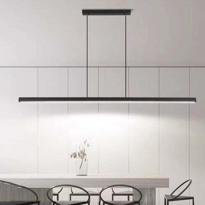 Thala Modern Linear Metal LED Pendant Light Black/Brown