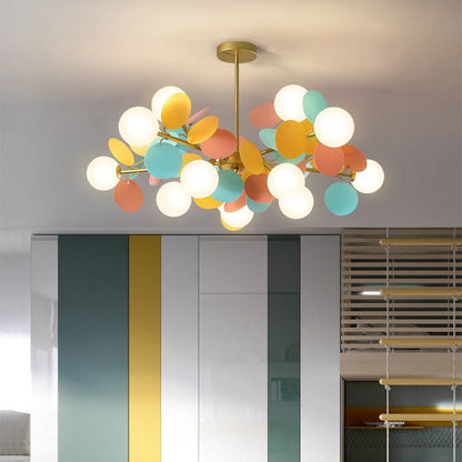 Nexen Multicolored Flower Branch Chandelier Living Room