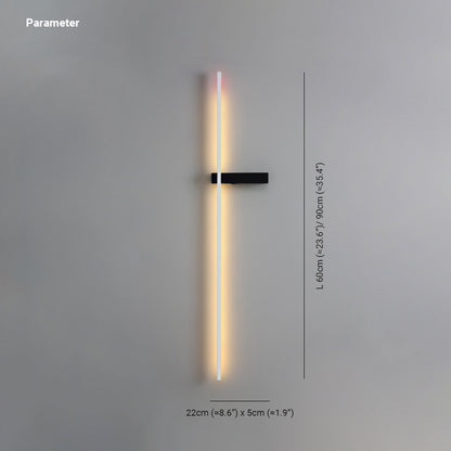Arisha Minimalist Linear Wall Lamp Multi-Color Linear