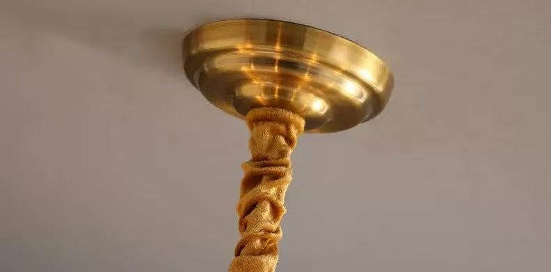 Glass Lotus Leaf Pendant Light - Artistic Floating Design for Modern Home