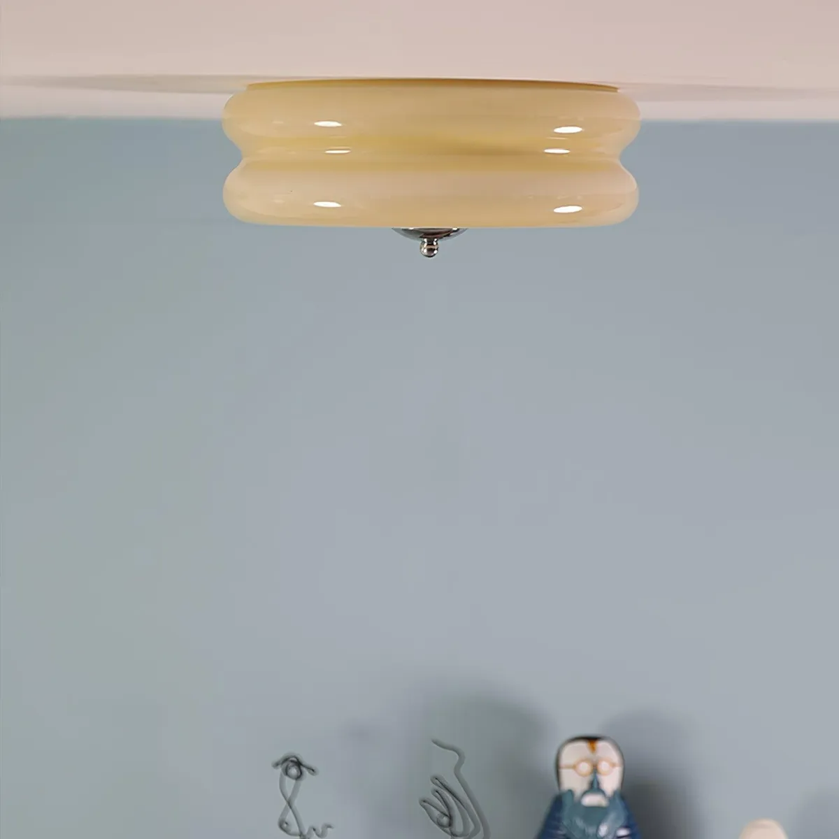 Candy Flush Mount Ceiling Light Two Layer