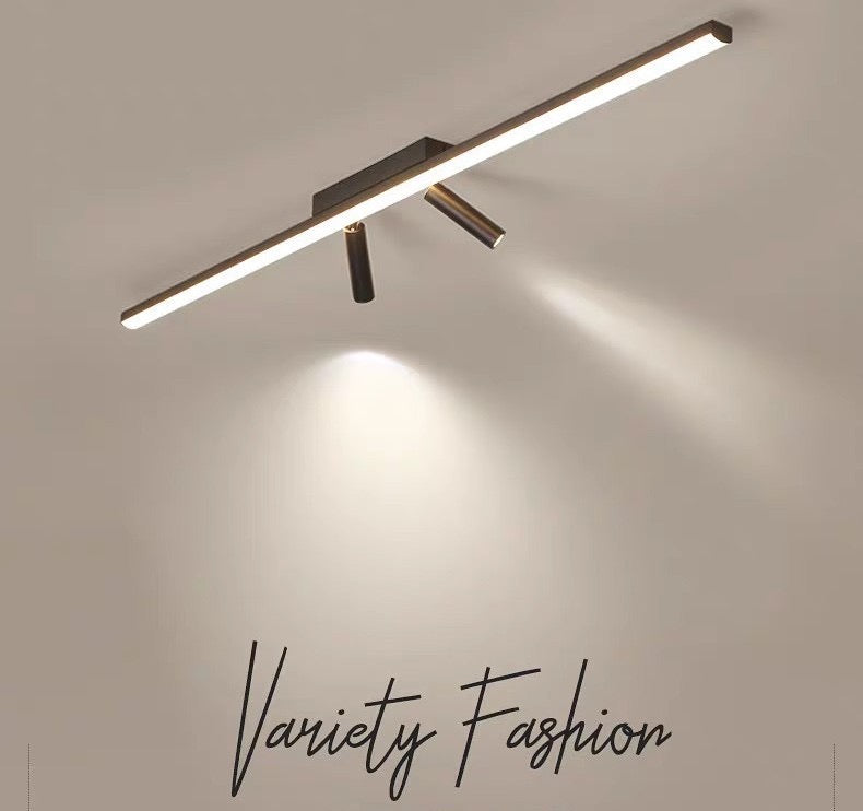 linear led track spotlight system modern flush mount