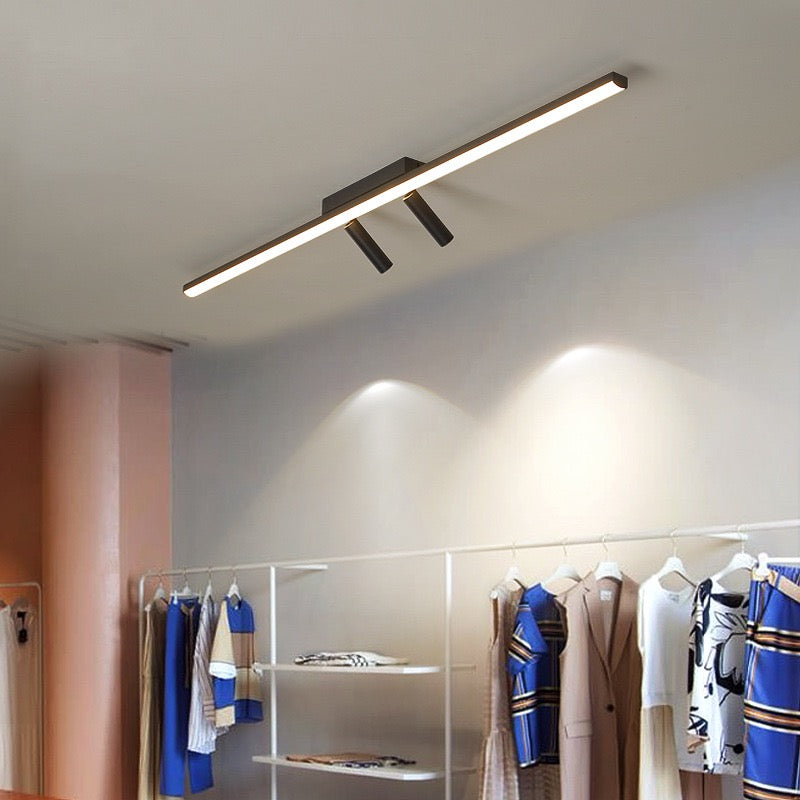 linear led track spotlight system modern flush mount