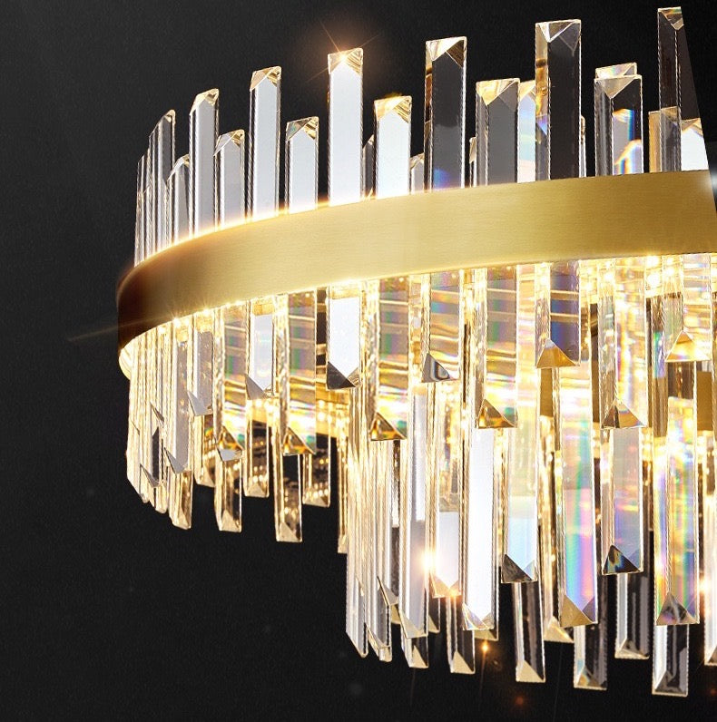 modern luxury crystal chandelier italian minimalist living room