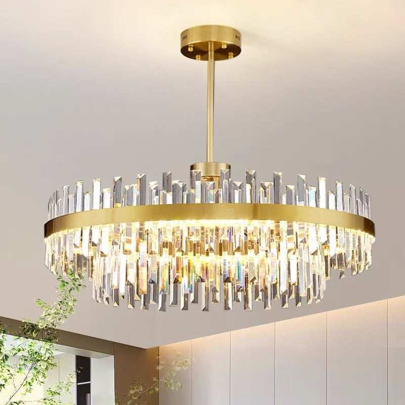 modern luxury crystal chandelier italian minimalist living room